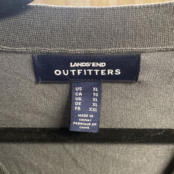 Lands End gray XL women’s cardigan - Picture 2 of 4